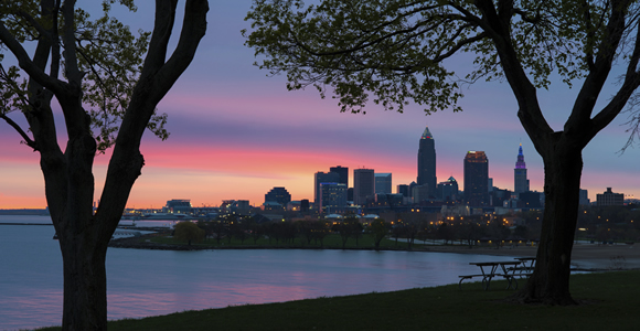 Cleveland Skyline at Dawn