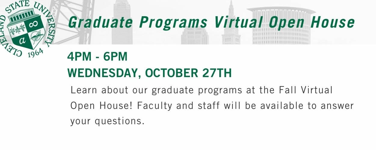 Graduate Programs Virtual Open House