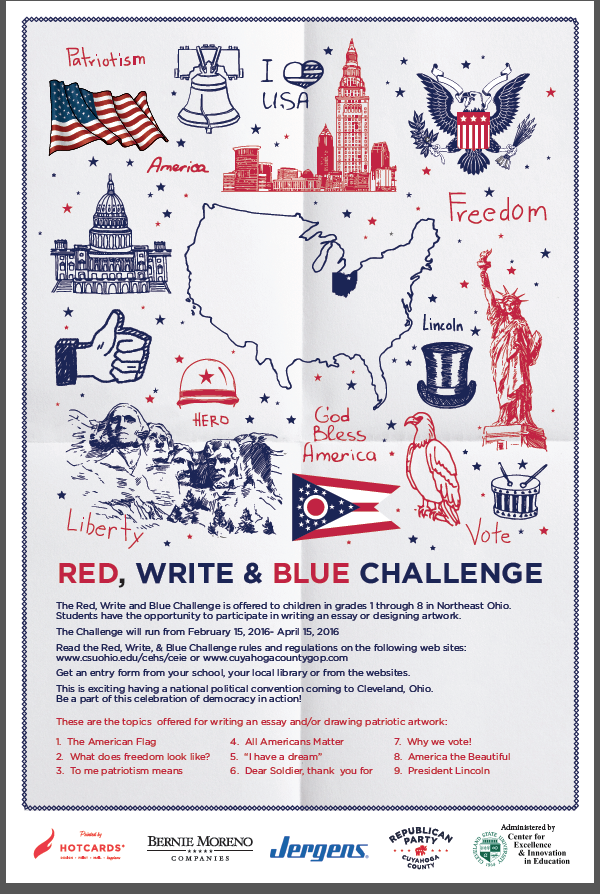 red,write & blue challenge