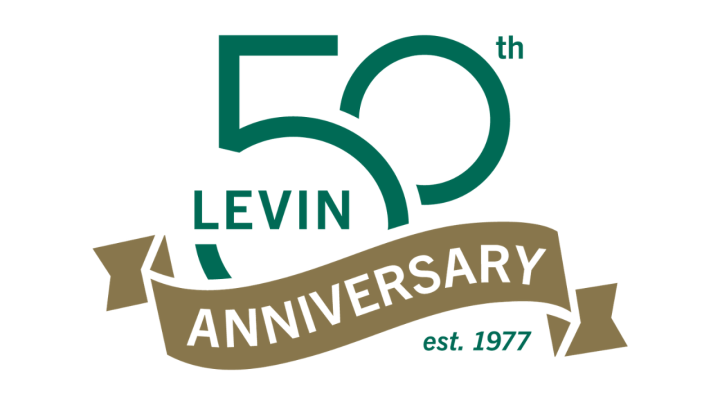 Levin 50th Anniversary Logo
