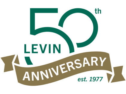Levin 50th Anniversary Logo