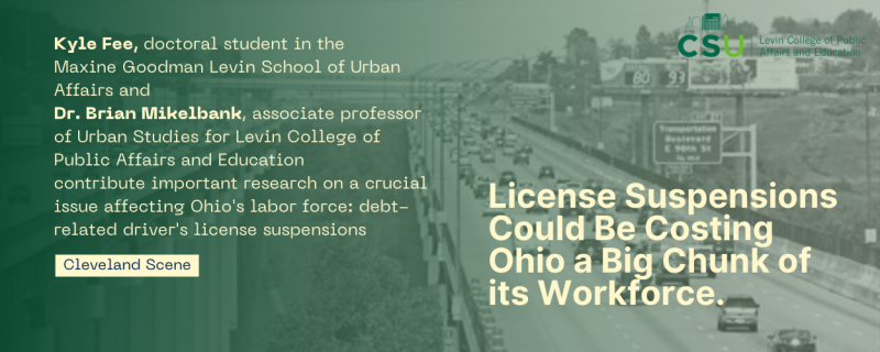Ohio's workforce has been impacted by driver's license suspensions
