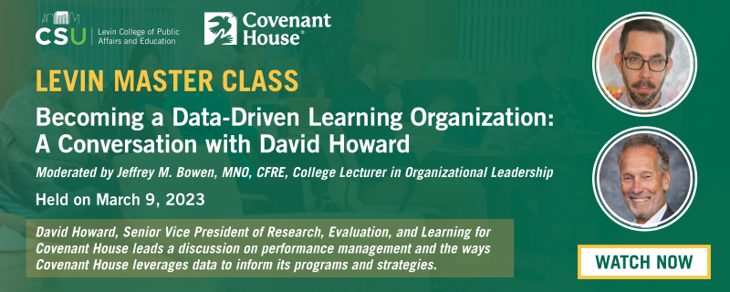 ecoming a Data-Driven Learning Organization: A Conversation with David Howard, Senior Vice President of Research, Evaluation, and Learning for Covenant House