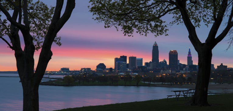 Cleveland Skyline at Dawn